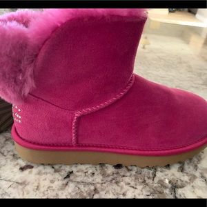 UGG hot pink boots NEWwith bling